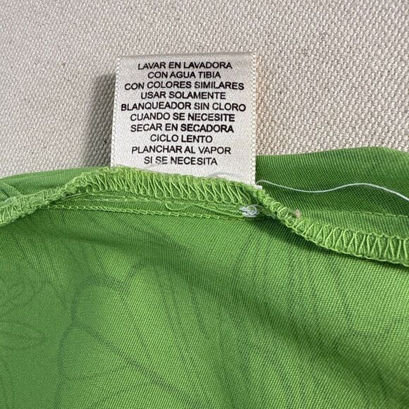 St. John’s Bay Vintage Y2K Green Floral Hawaiian Wrap Skirt Stretch Women’s 10 - Picture 9 of 9
